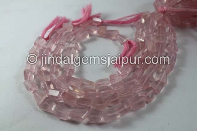 Rose Quartz Faceted Nugget Shape Beads